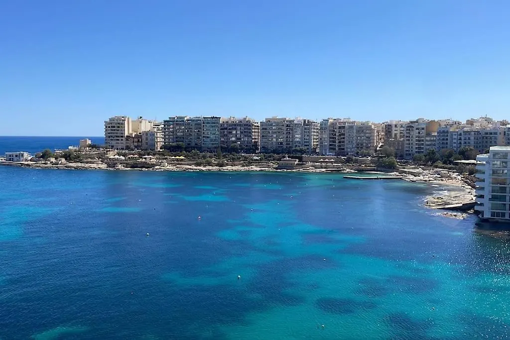 Stunning Beachfront Apartment In St Julians Sliema